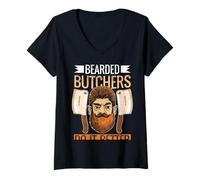 Women's Bearded Butchers Do It Better V-Neck T-Shirt