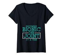 Women's Becoming Bionic One Joint at A Time Artificial Injury - V-Neck T-Shirt