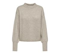 Women's beige balloon sleeve Only Onljada Knit sweater Beige S