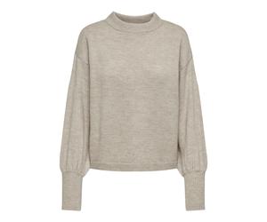 Women's beige balloon sleeve Only Onljada Knit sweater Beige S