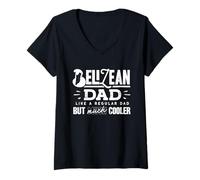 Women's Belizean Dad Like A Regular Dad But Much Cooler Belize V-Neck T-Shirt