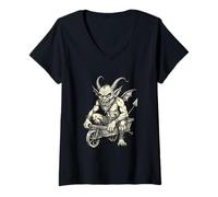 Women's Belphegor Infernal Cart Imp V-Neck T-Shirt