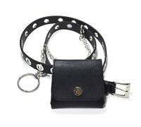 Womens Belt Bag Casual Versatile Women's Chain Waist Bag with Punk Belt