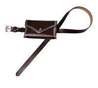 Womens Belt Bag Rivet Leather Belt Korean Small Waistpack(Noir)