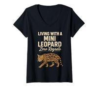 Womens Bengal Cat Lover Exotic Breed Pride Wild Pattern Humor V-Neck T-Shirt
