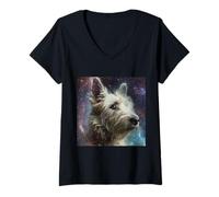 Womens Berger Picard Space V-Neck T-Shirt