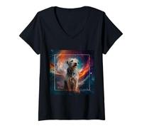 Womens Berger Picard Space V-Neck T-Shirt