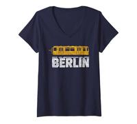 Womens Berlin Berlin Tourist V-Neck T-Shirt