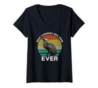 Women's Best Cornish Rex Mom Ever V-Neck T-Shirt