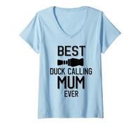Women's Best Duck Calling Mum Ever V-Neck T-Shirt