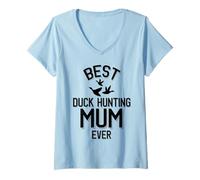 Women's Best Duck Hunting Mum Ever V-Neck T-Shirt