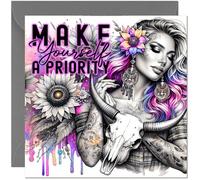 Womens Best Friend Pick me up Cards - Make yourself a priority - break up cards