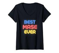 Womens Best Mase Ever - Funny Mase Name Mase V-Neck T-Shirt