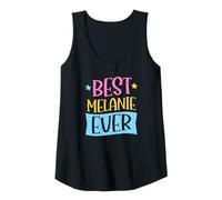 Womens Best Melanie Ever Matching Personalized First Name Tank Top