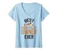 Women's Best Rough Collie Owner Ever V-Neck T-Shirt
