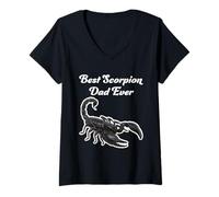 Womens Best Scorpion Dad Ever - Emperor Scorpions V-Neck T-Shirt