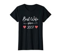 Womens Best Wife Since 2007 16th Wedding Anniversary 16 Year Epic T-Shirt