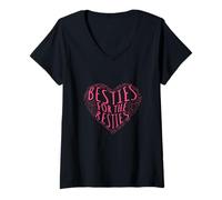 Womens Besties for The Resties V-Neck T-Shirt