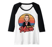 Womens Better Call Mum Funny Retro Mothers Day Quote Raglan Baseball Tee