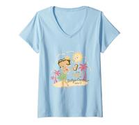Womens Betty Boop Bettys Coconut Suntan Oil V-Neck T-Shirt