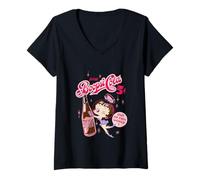 Women's Betty Boop Drink Boopsi Cola V-Neck T-Shirt