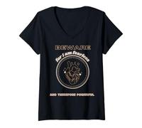 Womens Beware for I am Fearless and Therefore Powerful V-Neck T-Shirt