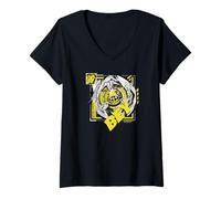 Womens Beyblade X Multi Nana-IRO Arrow Wizard Bey V-Neck T-Shirt