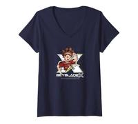 Womens Beyblade X Robin Kazami Logo V-Neck T-Shirt