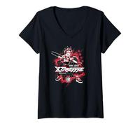 Womens Beyblade X Robin Kazami Xtreme Blader V-Neck T-Shirt