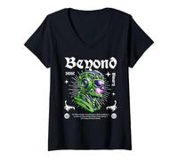 Women's Beyond Binary Sci Fi Cyberpunk Futuristic Android V-Neck T-Shirt