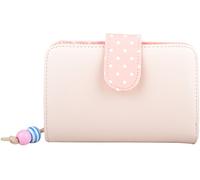 Womens Bi-Fold Faux Leather Polka Dot Money/Coin Holder/Purse - Beige