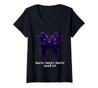 Womens Biblically Accurate Angel Seraphim Archangel Bible Catholic V-Neck T-Shirt
