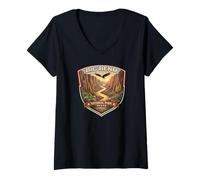 Women's Big Bend National Park Texas Novelty Graphic Souvenirs V-Neck T-Shirt