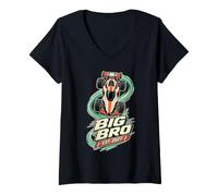 Women's Big Bro Est. 2027 Racing Car V-Neck T-Shirt