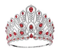 Women's Big Diamonds Crystal Crowns Regals Queen Pageant Crowns Headpieces Bride Prom Wedding Hair Accessories
