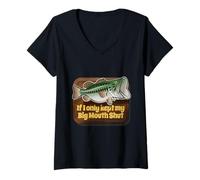 Women's Big Mouth Shut V-Neck T-Shirt