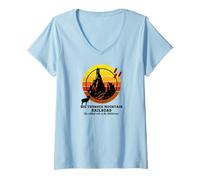 Womens Big Thunder Mountain Railroad, The Wildest Train Ride, West V-Neck T-Shirt