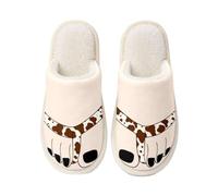 Women's Big Toe Slippers Novelty Plush Warm Indoor House Shoes | Novelty big-toe styling adds playful character, while the plush finish provides cosy warmth for bedrooms and home lounging.