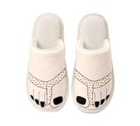 Women's Big Toe Slippers Novelty Plush Warm Indoor House Shoes | Novelty big-toe styling adds playful character, while the plush finish provides cosy warmth for bedrooms and home lounging.