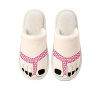 Women's Big Toe Slippers Novelty Plush Warm Indoor House Shoes | Novelty big-toe styling adds playful character, while the plush finish provides cosy warmth for bedrooms and home lounging.