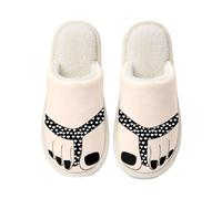 Women's Big Toe Slippers Novelty Plush Warm Indoor House Shoes | Novelty big-toe styling adds playful character, while the plush finish provides cosy warmth for bedrooms and home lounging.