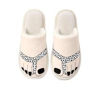Women's Big Toe Slippers Novelty Plush Warm Indoor House Shoes | Novelty big-toe styling adds playful character, while the plush finish provides cosy warmth for bedrooms and home lounging.