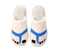Women's Big Toe Slippers Novelty Plush Warm Indoor House Shoes | Novelty big-toe styling adds playful character, while the plush finish provides cosy warmth for bedrooms and home lounging.
