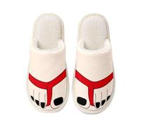 Women's Big Toe Slippers Novelty Plush Warm Indoor House Shoes | Novelty big-toe styling adds playful character, while the plush finish provides cosy warmth for bedrooms and home lounging.