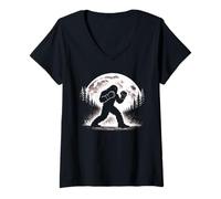 Women's Bigfoot Boxer Sparring Partner Self-Defense V-Neck T-Shirt