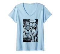 Womens Bigfoot Selfie Alien Loch Ness Monster Funny Believer V-Neck T-Shirt