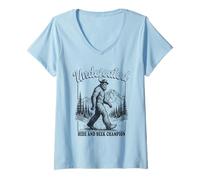Women's Bigfoot Undefeated Hide and S hampion V-Neck T-Shirt