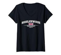 Women's Biggleswade England V-Neck T-Shirt