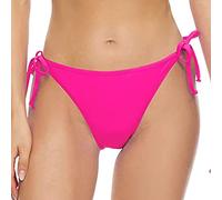 Womens Bikini Briefs Low Rise Stretchy Panties Drawstring Full Bikini Knickers Ladies Side Tie Thong Casual Solid Color Beachwear Swimwear Hipster Pants Hot Pink