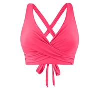 Womens Bikini Top Swimming Costume V Neck Criss Cross Swimwear Tops Push Up Wireless Backless Bras Bikinis Sexy Tie Back Swim Tops for Women UK Stretch Beachwear Summer Bathing Suits